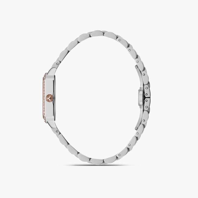 OMAX ساعة أوماكس النسائية بقرص مائي مع سوار معدني - Image 2